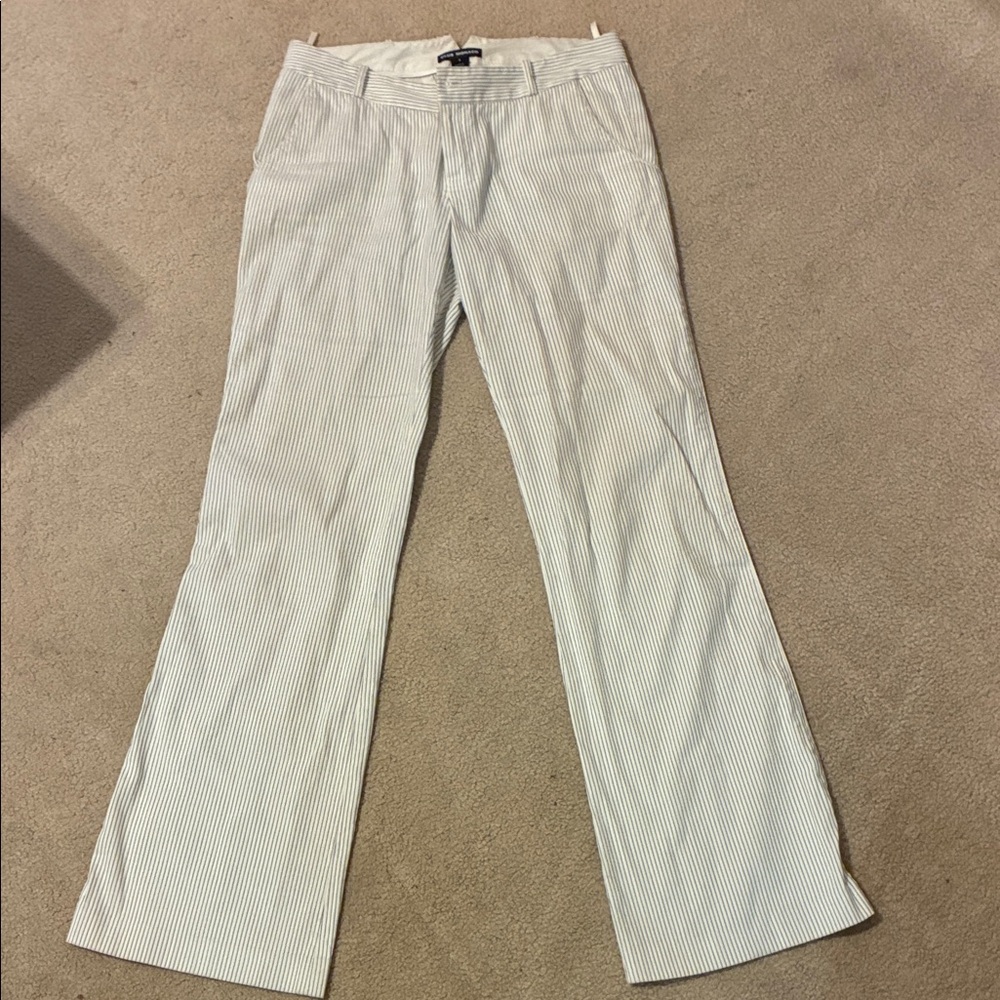 Classic Light Blue Pinstripe Pants